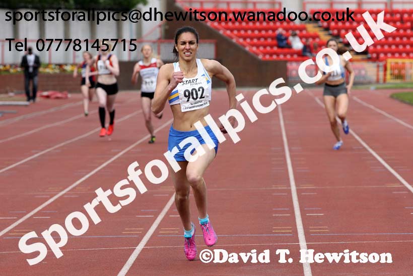 Senior womens 400 metres, North Eastern Track and Field Champs, Gateshead Stadium. Photo: David T. Hewitson/Sports for All Pics